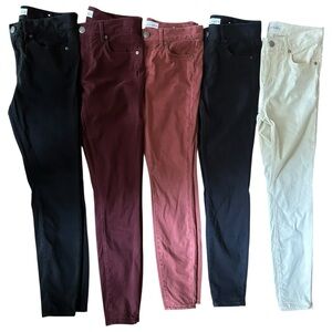 5 Pair LOFT Jeggings/Leggings Dark/ Skinny Jeans Size 2